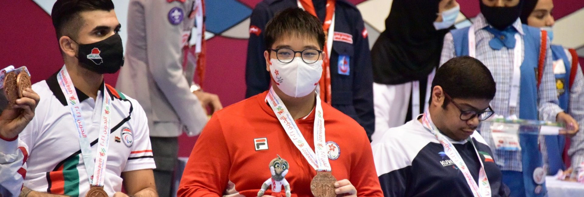 H班鄭中同學於「巴林2021亞洲青少年殘疾人運動會」取得乒乓球男子TT2-5級團體賽銅牌