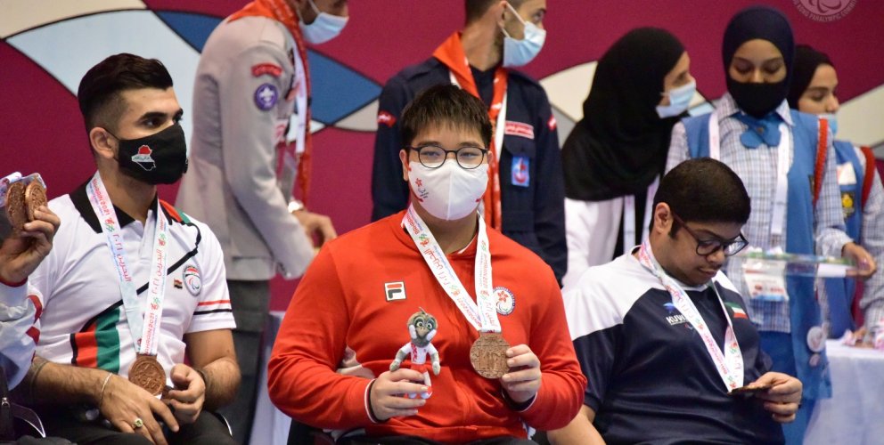 H班鄭中同學於「巴林2021亞洲青少年殘疾人運動會」取得乒乓球男子TT2-5級團體賽銅牌